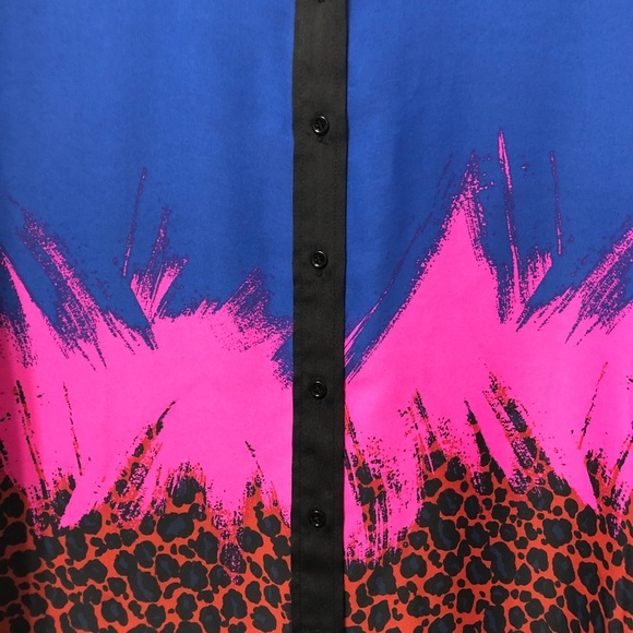 ANNE KLEIN | Multicolour Long Sleeve Blouse | Size 16 - Picture 5 of 16